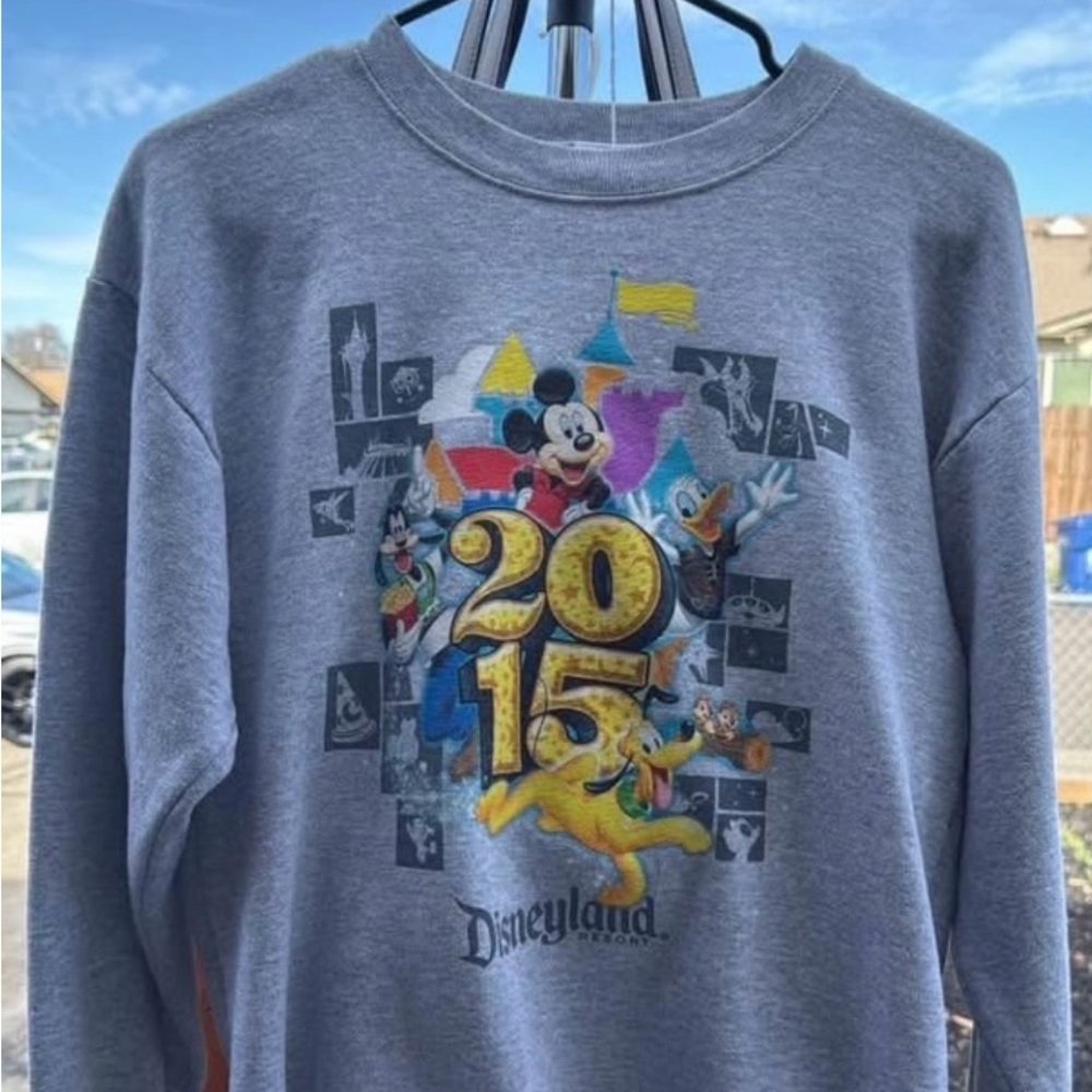 Disney Gray Sweatshirt with Colorful Graphic